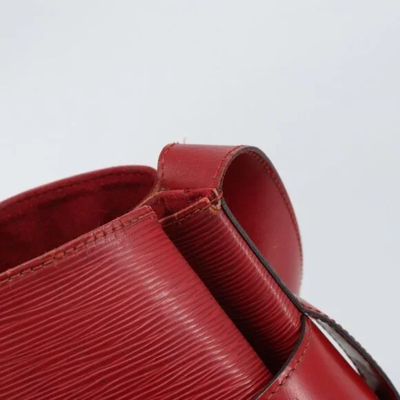 Authentic LOUIS VUITTON Epi Sac Depaule GM Shoulder Bag Red M80197 LV - Picture 2 of 16